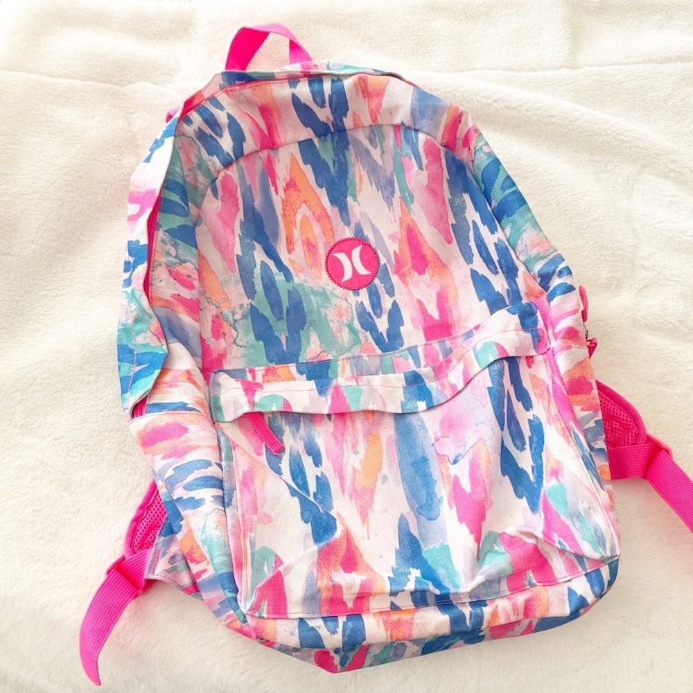 Hurley Unisex-Adults One and Only Classic Backpack, Hyper Pink tie dye